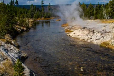 Steaming River Stock Photos