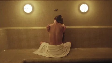 Steaming sauna Stock Footage 133628523