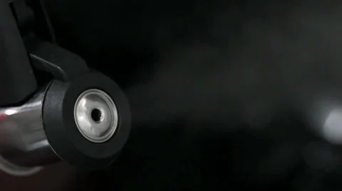 Steaming tea kettle - closeup Stock Footage 40774589