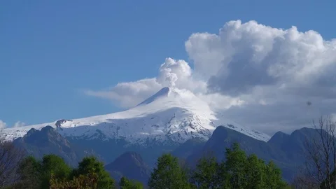 Steaming Volcano Stock Footage 73248771