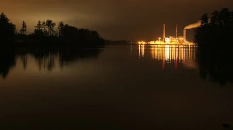 Steamplant by NightTimelapse 库存影片 10605248