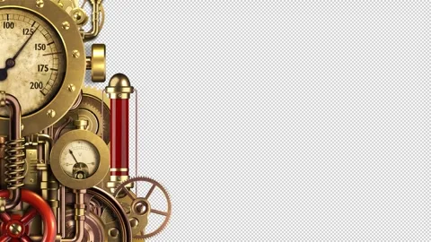 Steampunk background Stock Footage 245808492