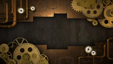 Steampunk Background Stock Footage 253604236