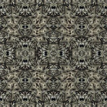 Steampunk Camouflage Geometric Seamless Pattern Illustrazione stock
