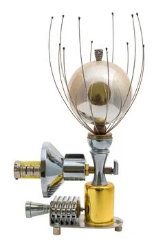 Steampunk device. Isolated on white Stock Photos