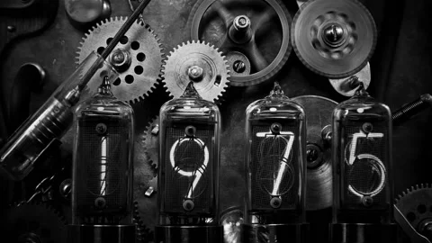 The steampunk device is a time machine Stock Footage 108433958