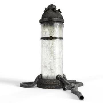 Steampunk equipment 3d rendering illustration Illustrazione stock