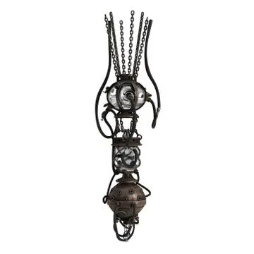 Steampunk equipment 3d rendering illustration 库存插图