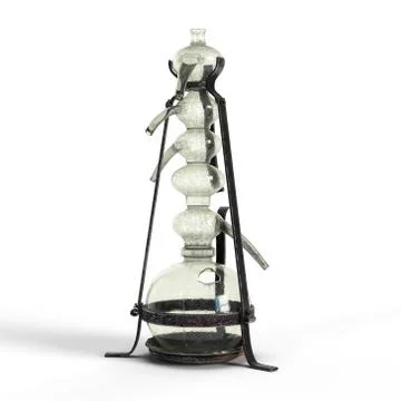 Steampunk equipment 3d rendering illustration Illustrazione stock