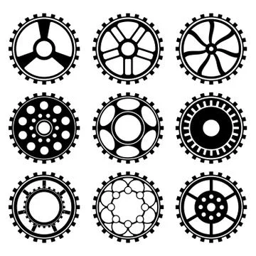 The steampunk gears vector Stock-Illustration