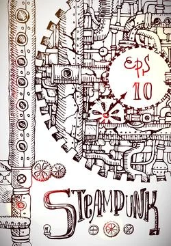 Steampunk hand drawn Stock Illustration