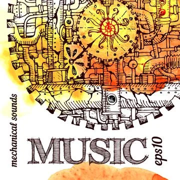 Steampunk hand drawn Stock Illustration