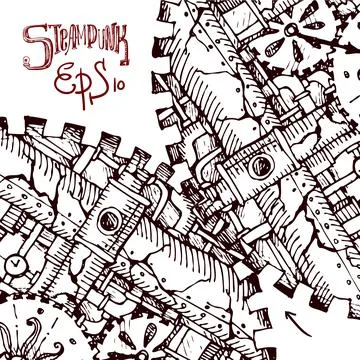 Steampunk hand drawn Stock Illustration