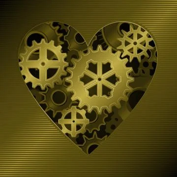 Steampunk Heart Stock Illustration