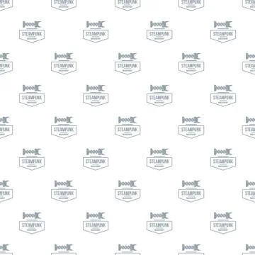 Steampunk machinery pattern vector seamless Illustrazione stock