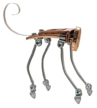 Steampunk monkey. Isolated on white Stock Photos