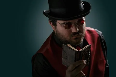 Steampunk portrait Stock Photos