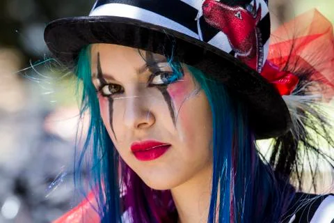 Steampunk style portrait Stock Photos