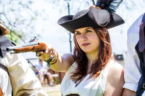Steampunk style portrait Stock Photos