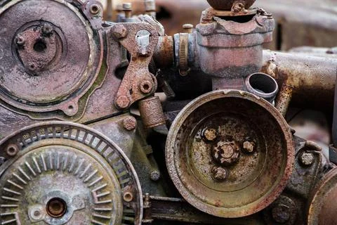 Steampunk texture, background Stock Photos