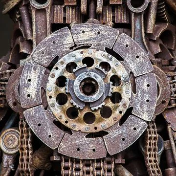 Steampunk texture Stock Photos
