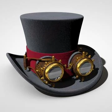 Steampunk Top Hat 3D Model