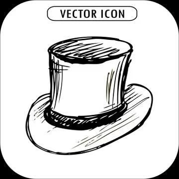 Steampunk top hat Stock Illustration