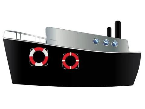 Steamship Stock Illustration