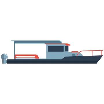 Steamship vector icon isolated on white background Stock Illustration