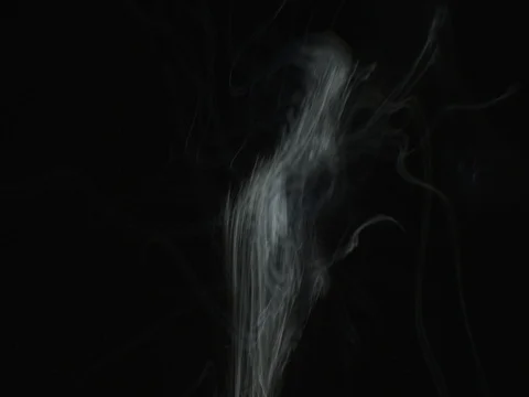 Steam Or Smoke On Black Background - Stock Video