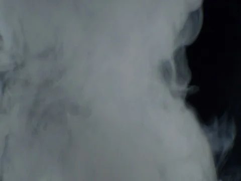 Steam(smoke) rise motion on black background. VFX element Stock Footage 80940145