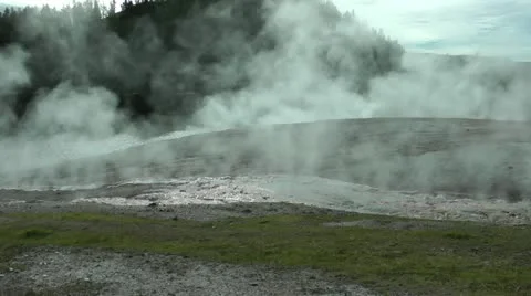 Steamy Firehole River Stock Footage 21623742