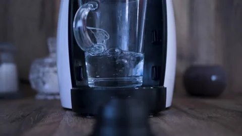 Steamy hot drink tea machine Stock Footage 150262768
