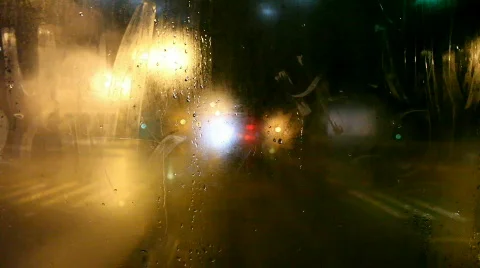 Steamy Rear Window Stock Footage 809019