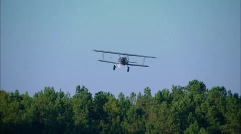 Stearman C3B Landing Vídeos de archivo 68579533