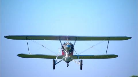 Stearman C3B Take Off Stock Footage 68580332