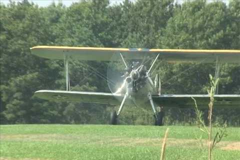 Stearman Take Off 2 Stock Footage 683291