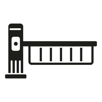 Steel automatic gates icon simple vector. House gate Stock Illustration