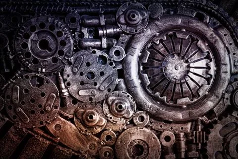 Steel background Stock Photos
