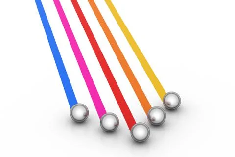 Steel ball scroll Free Stock Illustration
