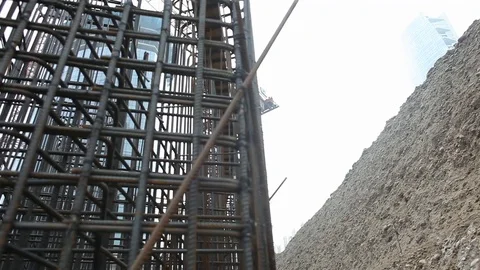 Steel bars Video stock 77099920