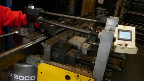 STEEL BENDING Stock Footage 79405359