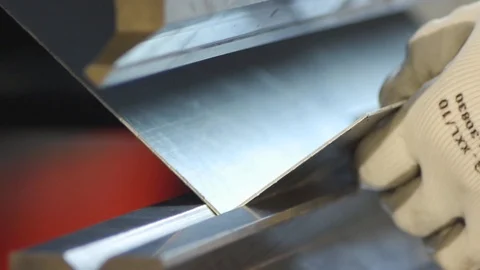 Steel Bending Stock Footage 88450927