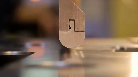 Steel bending machine Stock Footage 83165400