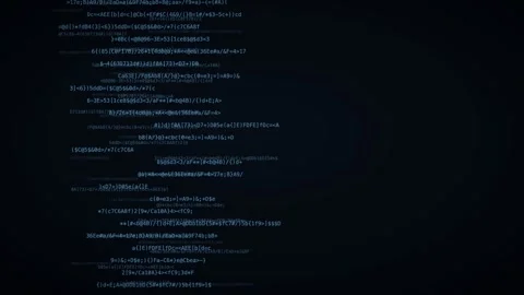 Steel blue layered code planes hacker code background 스톡 동영상 342633826