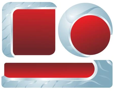 Steel buttons Stock Illustration