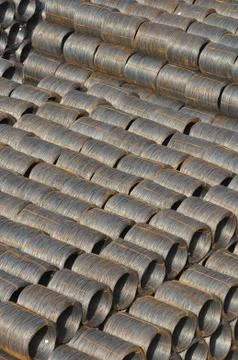 Steel cable background Foto stock