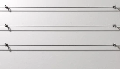 Steel Cable Display Wall 스톡 일러스트