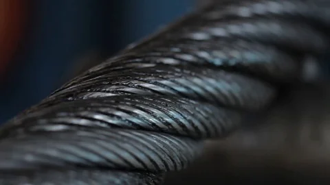 Steel cable Stock Footage 77052599