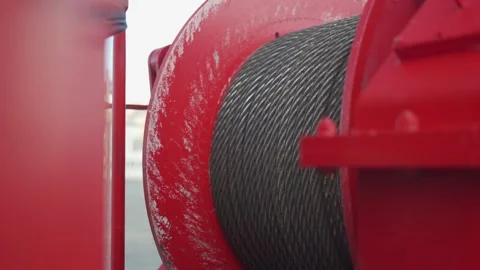 Steel cable rolling Stock Footage 168778622